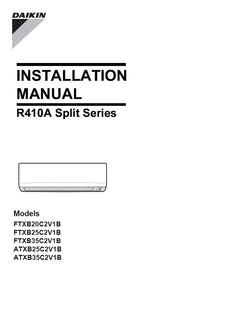 FTXB20-35C,ATXB25-35C_3PEN341265-5Q_Installation manual_English download